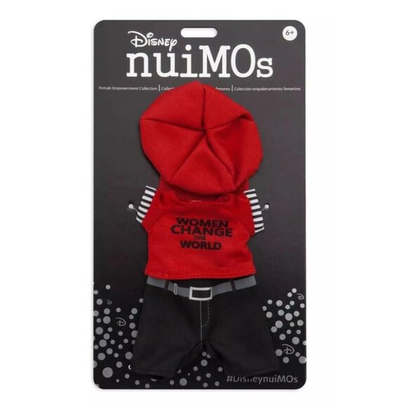 Disney Parks nuiMOs "Women Change the World" Red T-Shirt/Red Hat/Black Pants - Picture 4 of 8